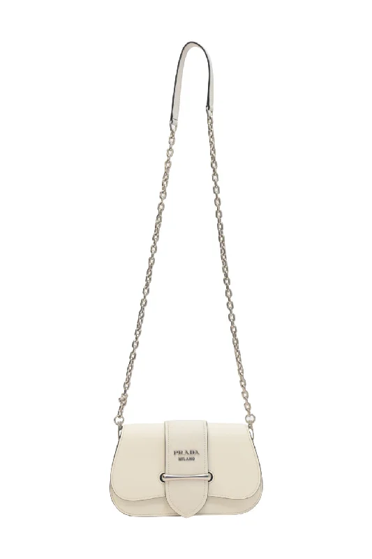Embroidered Denim Shoulder Bag in Blue for a Vintage Vibe[WB6141] Prada | Cross-Body Bag