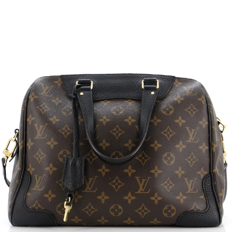 Women's Large Leather Shoulder Bag in Brown with Multiple Compartments for WorkRetiro NM Handbag Monogram Canvas Women's Large Leather Shoulder Bag in Brown with Multiple Compartments for WorkRetiro NM Handbag Monogram Canvas
