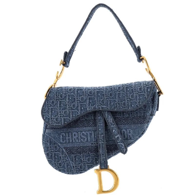 Vegan Leather Shoulder Bag in Gray for Ethical Fashion LoversSaddle Handbag Oblique Denim Medium Vegan Leather Shoulder Bag in Gray for Ethical Fashion LoversSaddle Handbag Oblique Denim Medium