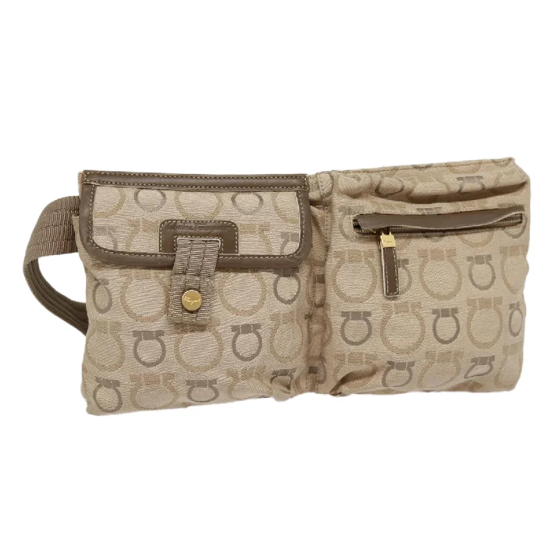 Vegan Leather Shoulder Bag in Gray for Ethical Fashion LoversSalvatore Ferragamo Gancini Canvas Shoulder Bag (Pre-Owned) Vegan Leather Shoulder Bag in Gray for Ethical Fashion LoversSalvatore Ferragamo Gancini Canvas Shoulder Bag (Pre-Owned)