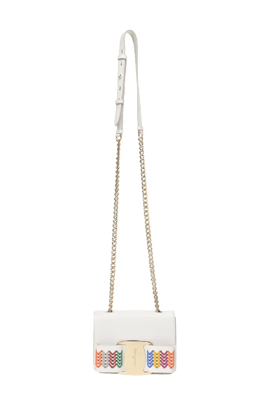 Printed Silk Shoulder Bag in Red for a Pop of Color[WB7056] Salvatore Ferragamo | Cross-Body Bag