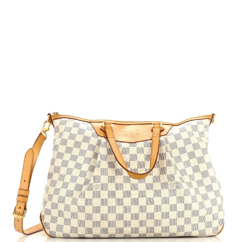 Pvc Shoulder Bag in Clear with Glitter for a Fun and Modern LookSiracusa Handbag Damier GM Pvc Shoulder Bag in Clear with Glitter for a Fun and Modern LookSiracusa Handbag Damier GM