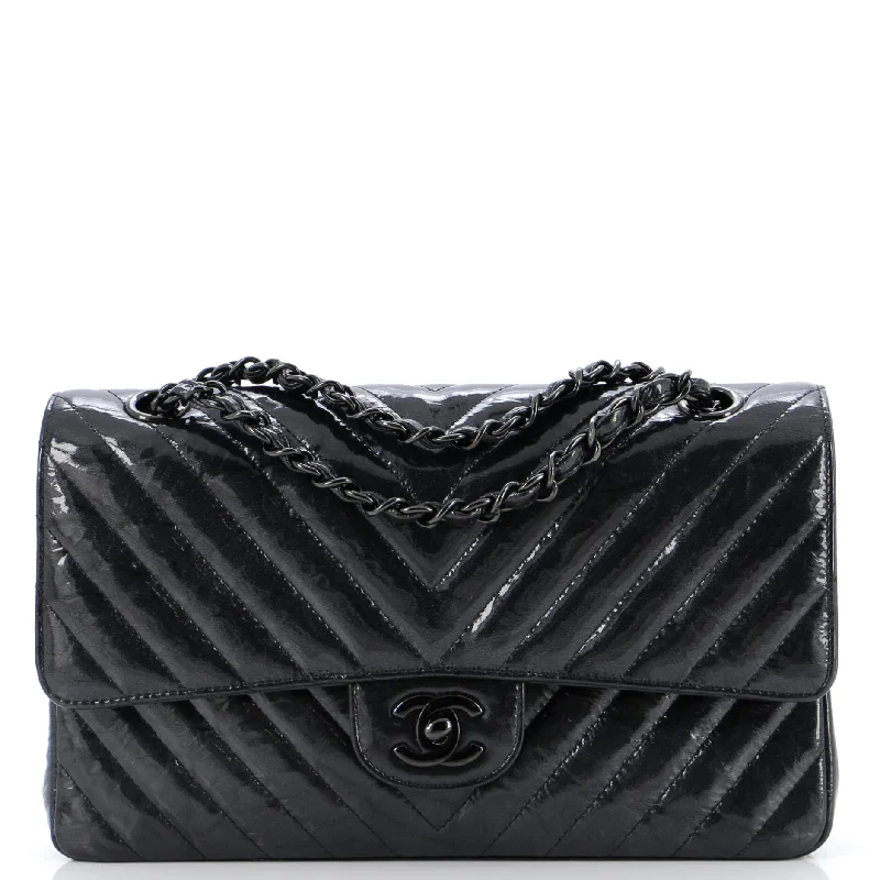 Suede Shoulder Bag in Pink with Tassel Accents for Casual OutingsSo Black Classic Double Flap Bag Chevron Crinkled Patent Medium Suede Shoulder Bag in Pink with Tassel Accents for Casual OutingsSo Black Classic Double Flap Bag Chevron Crinkled Patent Medium