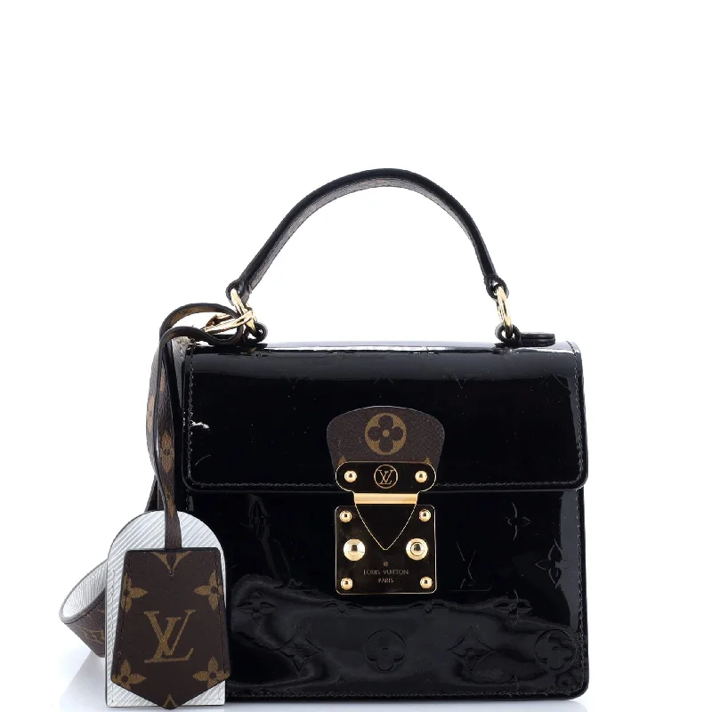 Pvc Shoulder Bag in Clear with Glitter for a Fun and Modern LookSpring Street NM Handbag Monogram Vernis with Monogram Canvas and Epi Leather Pvc Shoulder Bag in Clear with Glitter for a Fun and Modern LookSpring Street NM Handbag Monogram Vernis with Monogram Canvas and Epi Leather