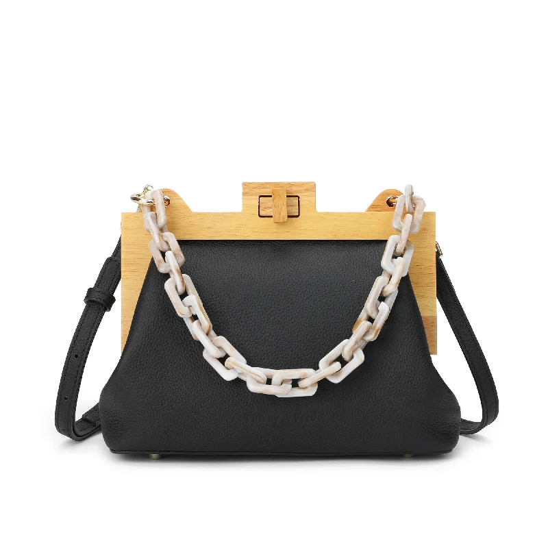 Metallic Shoulder Bag in Gold for Special OccasionsTiffany & Fred Full-Grain Leather & Real Wood Frame Metallic Shoulder Bag in Gold for Special OccasionsTiffany & Fred Full-Grain Leather & Real Wood Frame