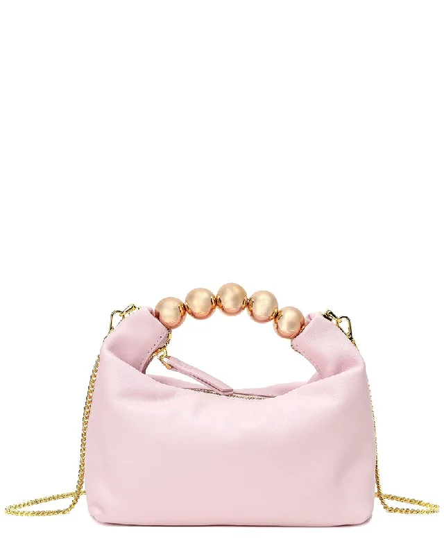 Shoulder Bag with Chain Strap in Silver for a Trendy AppearanceTiffany & Fred Paris Smooth Leather Top Handle Shoulder Bag Shoulder Bag with Chain Strap in Silver for a Trendy AppearanceTiffany & Fred Paris Smooth Leather Top Handle Shoulder Bag