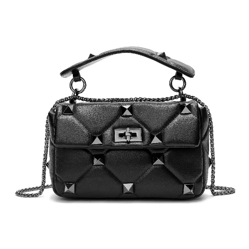 Printed Silk Shoulder Bag in Red for a Pop of ColorTiffany & Fred Quilted and Studded Sheepskin Leather Shoulder Bag Printed Silk Shoulder Bag in Red for a Pop of ColorTiffany & Fred Quilted and Studded Sheepskin Leather Shoulder Bag