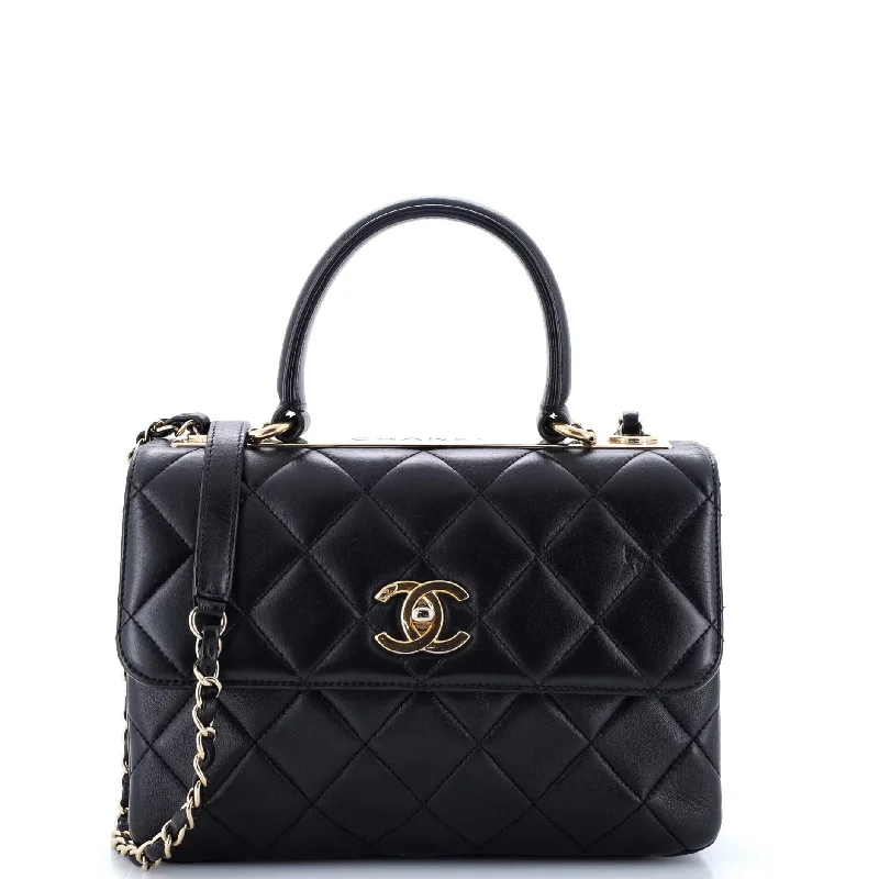 Women's Shoulder Bag with Faux Fur Strap in White for Winter StyleTrendy CC Top Handle Bag Quilted Lambskin Small Women's Shoulder Bag with Faux Fur Strap in White for Winter StyleTrendy CC Top Handle Bag Quilted Lambskin Small