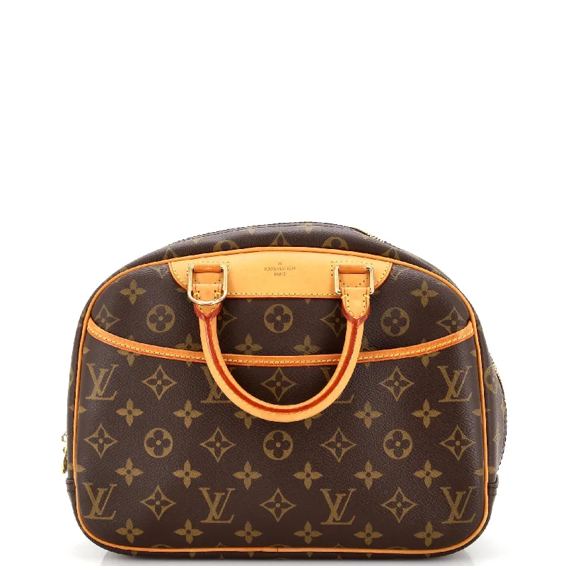 Metallic Shoulder Bag in Gold for Special OccasionsTrouville Handbag Monogram Canvas Metallic Shoulder Bag in Gold for Special OccasionsTrouville Handbag Monogram Canvas
