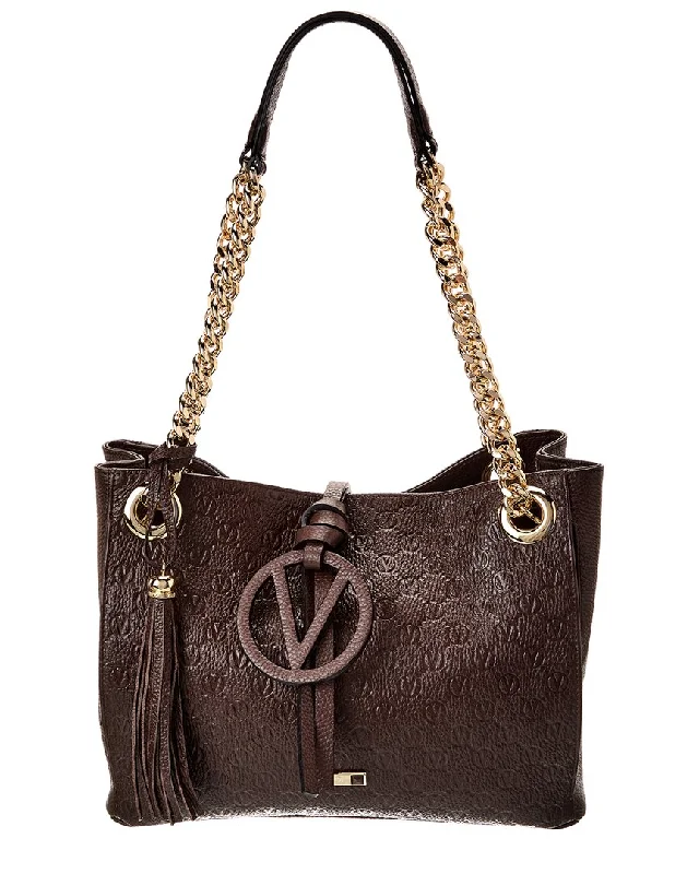 Quilted Shoulder Bag in Cream for a Classic and Elegant LookValentino by Mario Valentino Luisa Medallion Leather Shoulder Bag Quilted Shoulder Bag in Cream for a Classic and Elegant LookValentino by Mario Valentino Luisa Medallion Leather Shoulder Bag