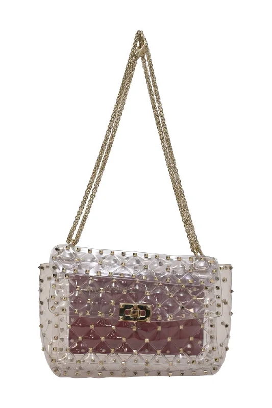 Women's Shoulder Bag with Adjustable Strap in Pink for Comfort[WB6010] Valentino Garavani | Cross-Body Bag