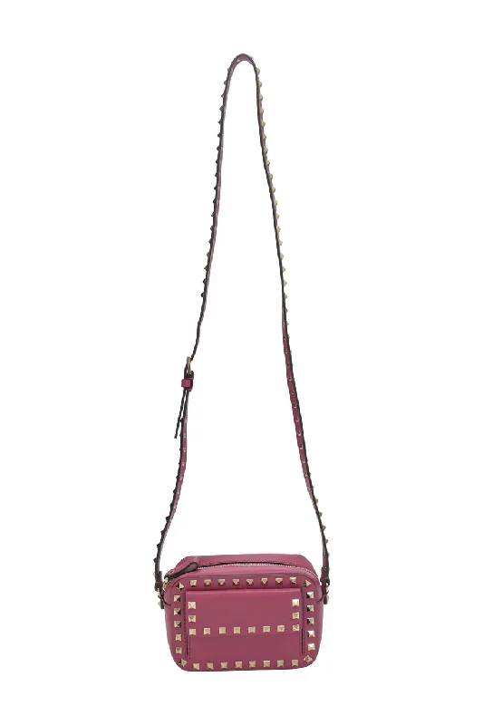Printed Silk Shoulder Bag in Red for a Pop of Color[WB6138] Valentino Garavani | Cross-Body Bag