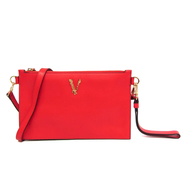 Pvc Shoulder Bag in Clear with Glitter for a Fun and Modern LookVersace Virtus Leather Shoulder Bag (Pre-Owned) Pvc Shoulder Bag in Clear with Glitter for a Fun and Modern LookVersace Virtus Leather Shoulder Bag (Pre-Owned)