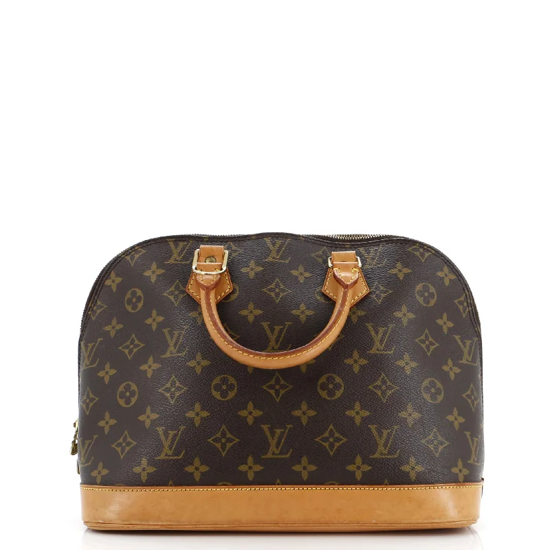 Shoulder Bag with Geometric Pattern in Multicolor for a Contemporary StyleVintage Alma Handbag Monogram Canvas PM Shoulder Bag with Geometric Pattern in Multicolor for a Contemporary StyleVintage Alma Handbag Monogram Canvas PM