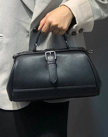 Women's Shoulder Bag with Faux Fur Strap in White for Winter StyleVintage Womens Black Leather Doctor Handbag Purse Handmade Doctor Shoulder Bag for Women Women's Shoulder Bag with Faux Fur Strap in White for Winter StyleVintage Womens Black Leather Doctor Handbag Purse Handmade Doctor Shoulder Bag for Women