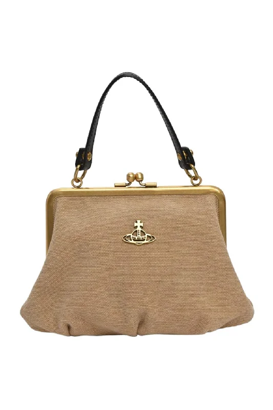 Women's Shoulder Bag with Faux Fur Strap in White for Winter Style[WB5932] Vivienne Westwood | Cross-Body Bag