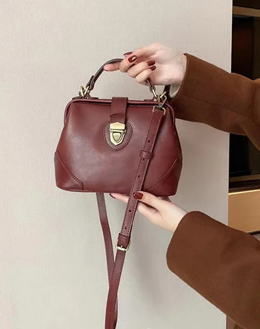 Leather Shoulder Bag with Magnetic Closure in Black for Quick AccessWomens Red Leather Doctor Handbag Purse Vintage Handmade Doctor Shoulder Bag for Women Leather Shoulder Bag with Magnetic Closure in Black for Quick AccessWomens Red Leather Doctor Handbag Purse Vintage Handmade Doctor Shoulder Bag for Women