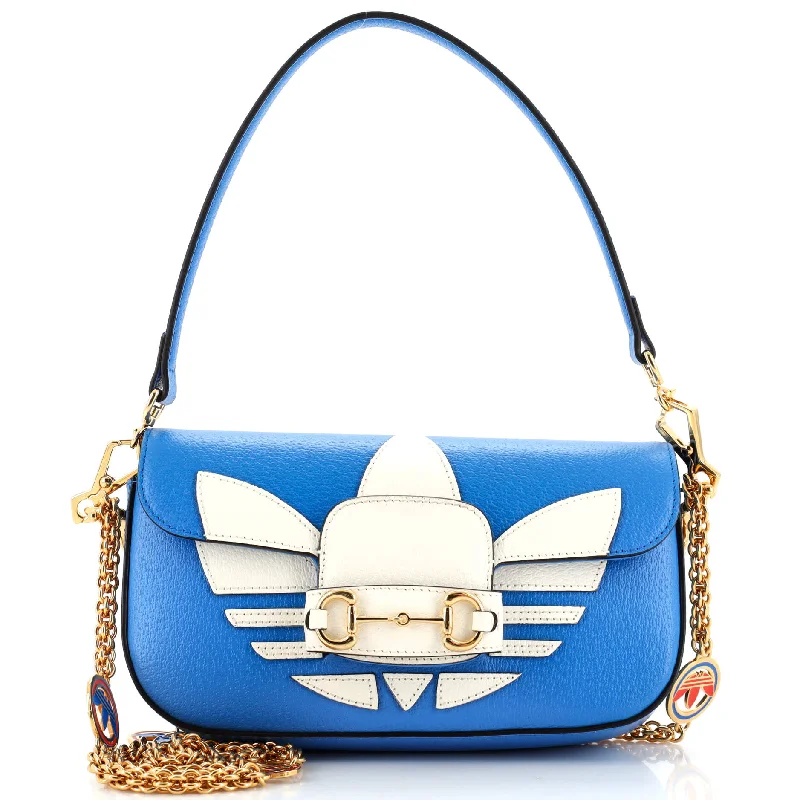 Embroidered Denim Shoulder Bag in Blue for a Vintage Vibex Adidas Horsebit 1955 Shoulder Bag Leather Small Embroidered Denim Shoulder Bag in Blue for a Vintage Vibex Adidas Horsebit 1955 Shoulder Bag Leather Small