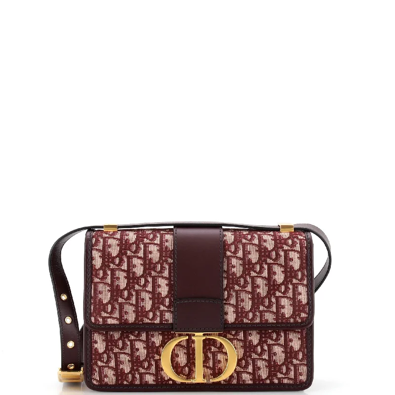Women's Crossbody Bag with Zippered Pocket on the Back in Red for Security30 Montaigne Flap Bag Oblique Canvas Women's Crossbody Bag with Zippered Pocket on the Back in Red for Security30 Montaigne Flap Bag Oblique Canvas