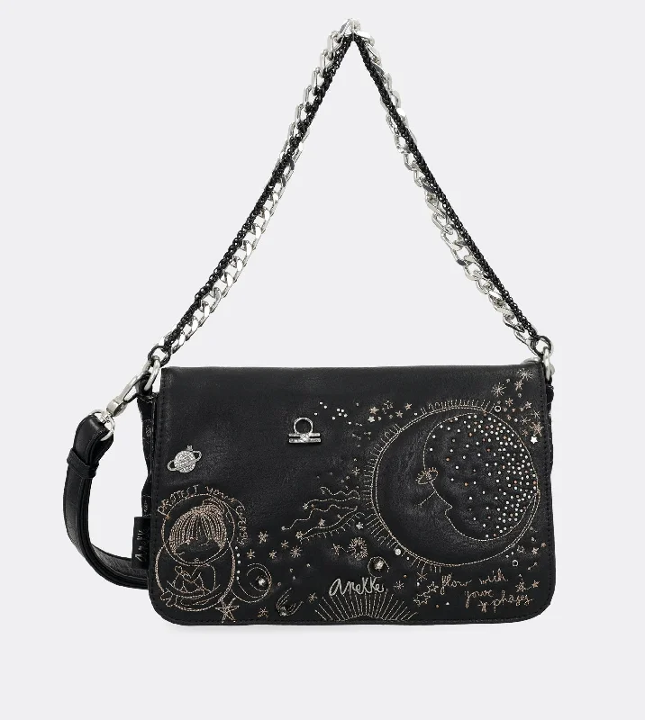 Women's Crossbody Bag with Magnetic Closure in White for Quick AccessElegant spirit shoulder bag with a chain strap Women's Crossbody Bag with Magnetic Closure in White for Quick AccessElegant spirit shoulder bag with a chain strap