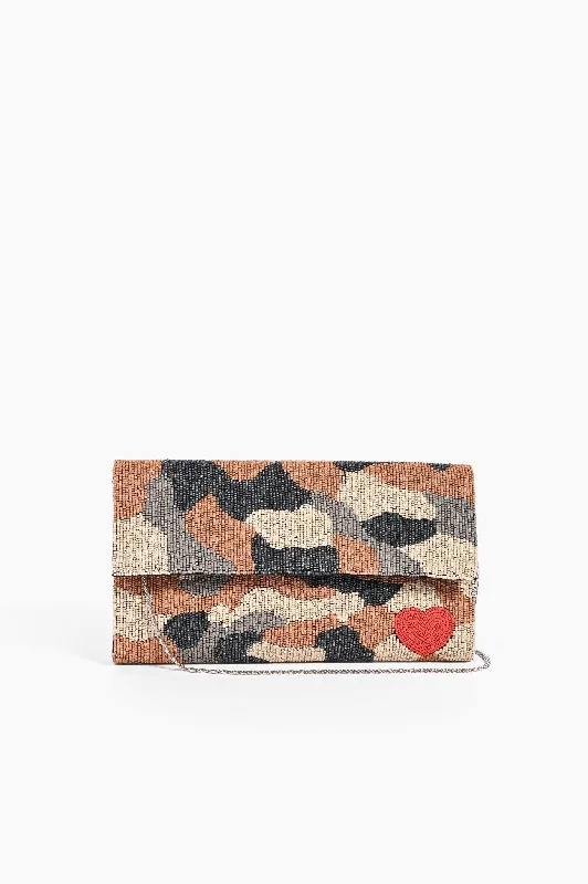 Quilted Leather Evening Bag in Gray for Sophisticated EventsAB21-369 Don't Hide Your Heart Clutch Quilted Leather Evening Bag in Gray for Sophisticated EventsAB21-369 Don't Hide Your Heart Clutch