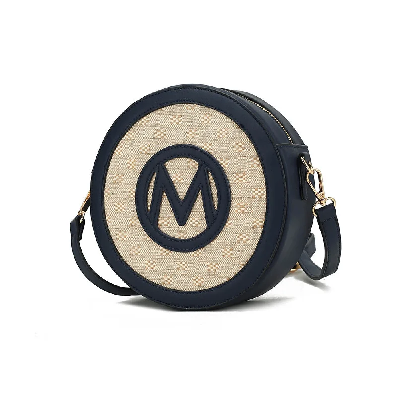 Metallic Crossbody Bag in Silver for New Year's Eve and Special CelebrationsAcacia Women's Round Crossbody Bag by Mia K