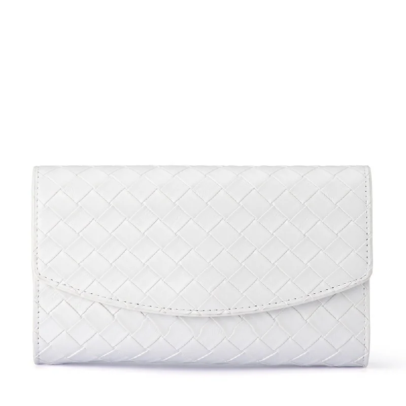 Snake - Skin Effect Clutch in Green for Exotic PartiesAISHA Embossed Clutch