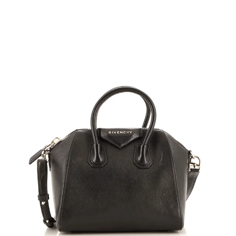 Women's Crossbody Bag with RFID - Blocking Pocket in Black for Safe TravelAntigona Bag Leather Mini Women's Crossbody Bag with RFID - Blocking Pocket in Black for Safe TravelAntigona Bag Leather Mini