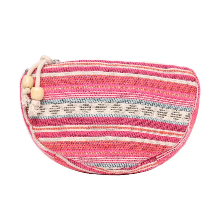 Women's Glittery Clutch in Blue for Disco - Themed EventsPink Dhurry Make Up Pouch/Kit Small Size Women's Glittery Clutch in Blue for Disco - Themed EventsPink Dhurry Make Up Pouch/Kit Small Size