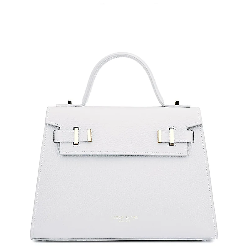 Quilted Leather Crossbody Bag in Cream for a Classic and Elegant AppearanceAva 11" Quilted Leather Crossbody Bag in Cream for a Classic and Elegant AppearanceAva 11"