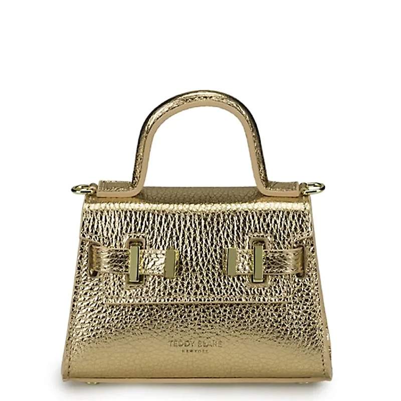 Metallic Crossbody Bag in Silver for New Year's Eve and Special CelebrationsAva  6"