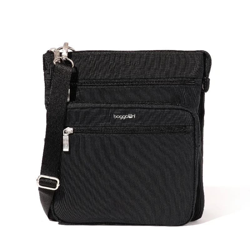 Metallic Crossbody Bag in Silver for New Year's Eve and Special Celebrationsbaggallini Out And About Crossbody Bag Metallic Crossbody Bag in Silver for New Year's Eve and Special Celebrationsbaggallini Out And About Crossbody Bag