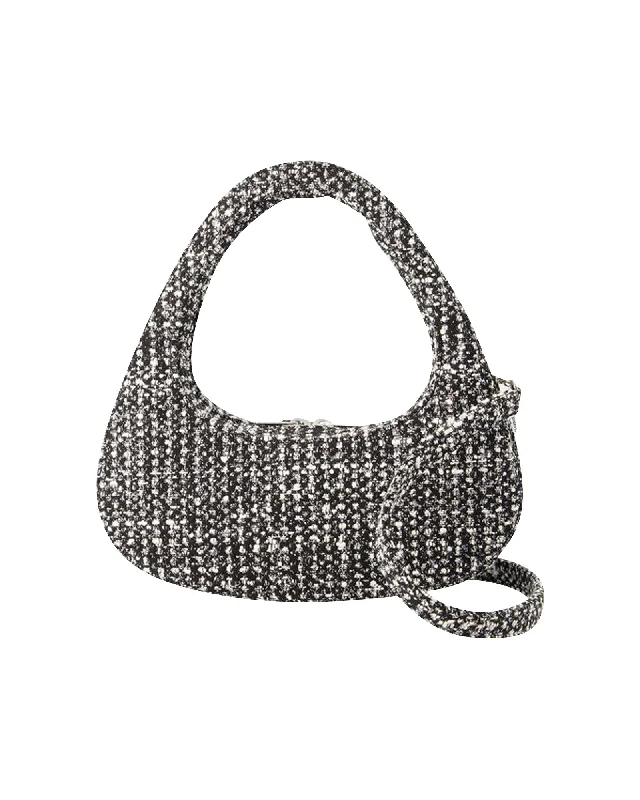 Quilted Leather Crossbody Bag in Cream for a Classic and Elegant AppearanceBaguette Swipe Crossbody - Coperni - Tweed - Black Quilted Leather Crossbody Bag in Cream for a Classic and Elegant AppearanceBaguette Swipe Crossbody - Coperni - Tweed - Black