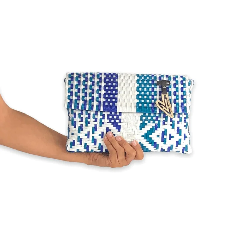 Women's Lizard - Print Clutch in Brown for a Chic LookMaria Victoria | Blue Parrot DI  | Upcycled, Handwoven, Clutch