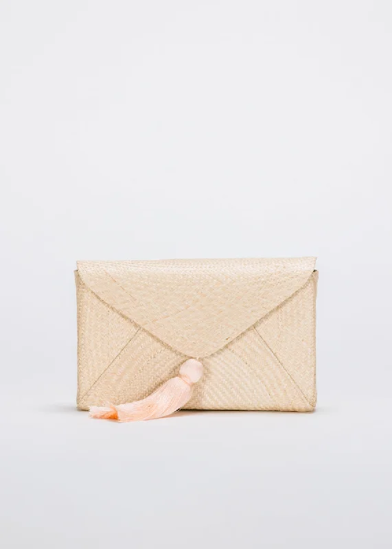 Floral - Printed Satin Clutch in Pink for Spring GalasCassia Straw Clutch Bag