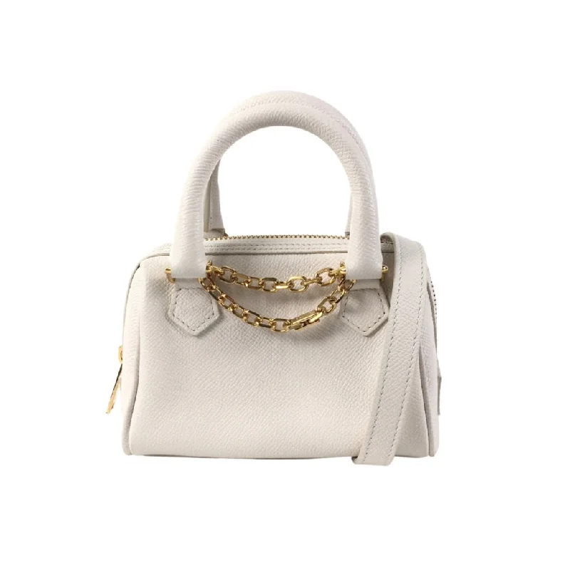 Leather - Trimmed Denim Crossbody Bag in Blue for a Vintage - Inspired LookCeline Mini Boston Bag Leather - Trimmed Denim Crossbody Bag in Blue for a Vintage - Inspired LookCeline Mini Boston Bag