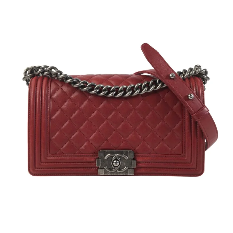 Women's Mini Crossbody Bag in Pink Velvet with Rhinestone Accents for Girls' Nights OutChanel Boy Bag Old Medium Red Lambskin Women's Mini Crossbody Bag in Pink Velvet with Rhinestone Accents for Girls' Nights OutChanel Boy Bag Old Medium Red Lambskin