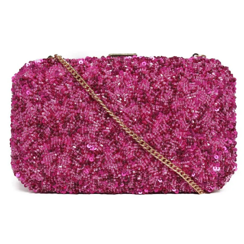 Women's Faux Fur Clutch in White for Winter BallsEmebllished Jewel Box Clutch With Sling Strap Women's Faux Fur Clutch in White for Winter BallsEmebllished Jewel Box Clutch With Sling Strap