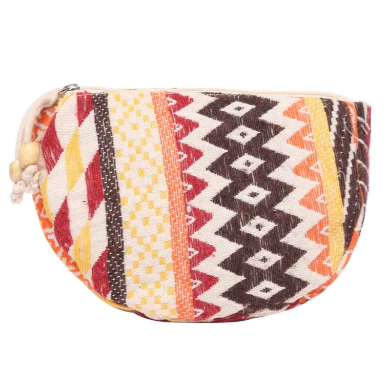 Women's Faux Fur Clutch in White for Winter Balls"Yellow Dhurry Make Up Pouch/Kit Small Size" Women's Faux Fur Clutch in White for Winter Balls"Yellow Dhurry Make Up Pouch/Kit Small Size"