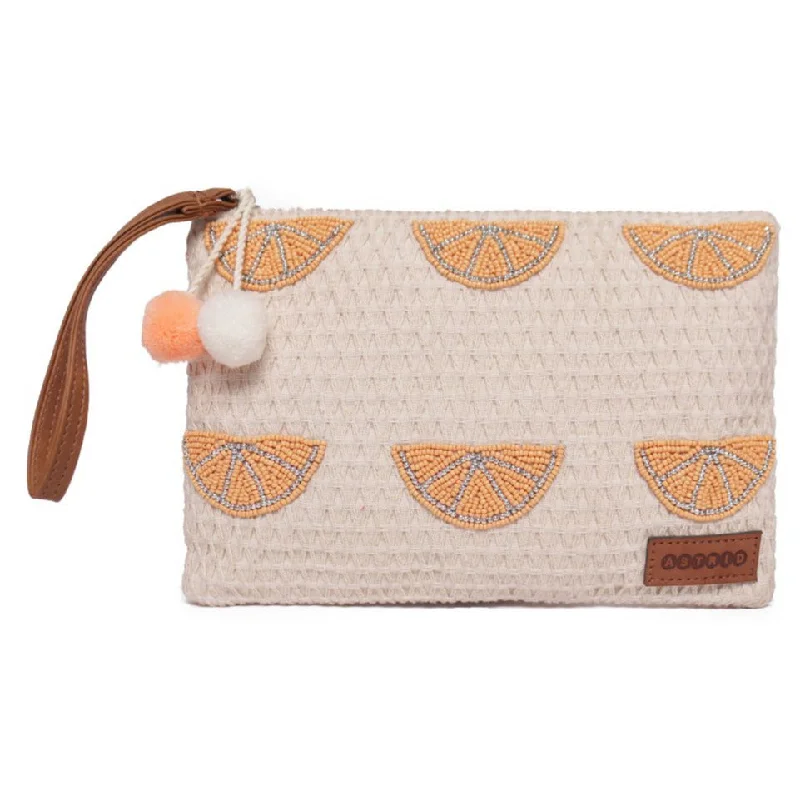 Quilted Leather Evening Bag in Gray for Sophisticated EventsNatural Geometric Woven Makeup/Travel Pouch With Wrist Handle Quilted Leather Evening Bag in Gray for Sophisticated EventsNatural Geometric Woven Makeup/Travel Pouch With Wrist Handle