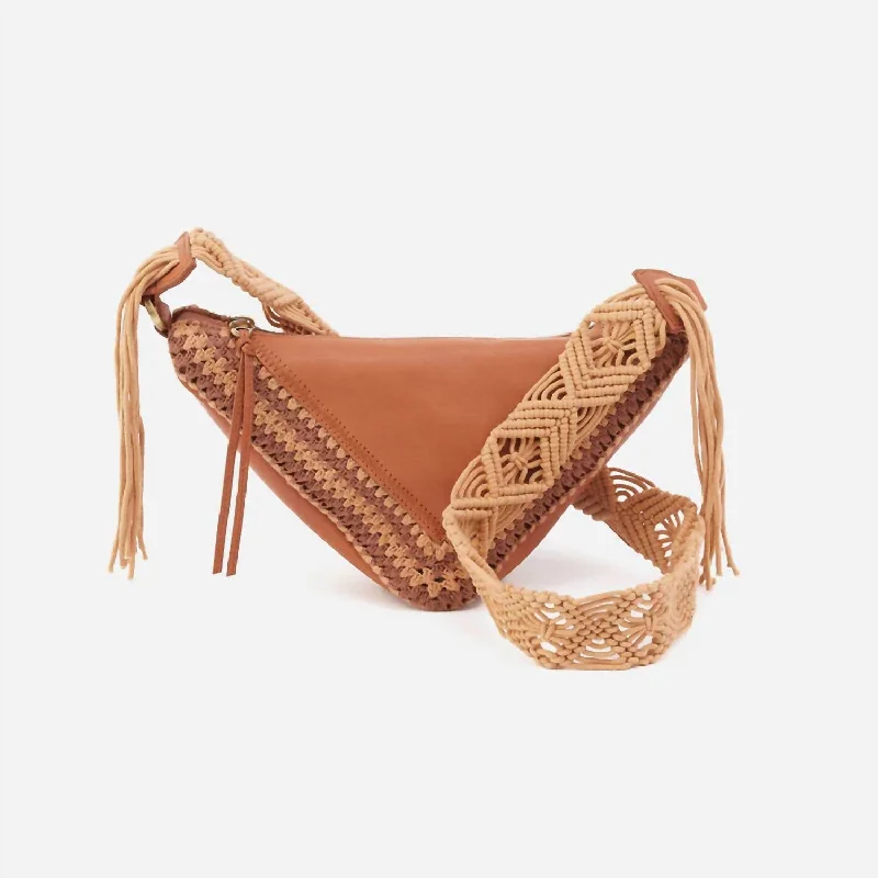 Metallic Crossbody Bag in Silver for New Year's Eve and Special CelebrationsDaisy Crossbody Bag In Camel