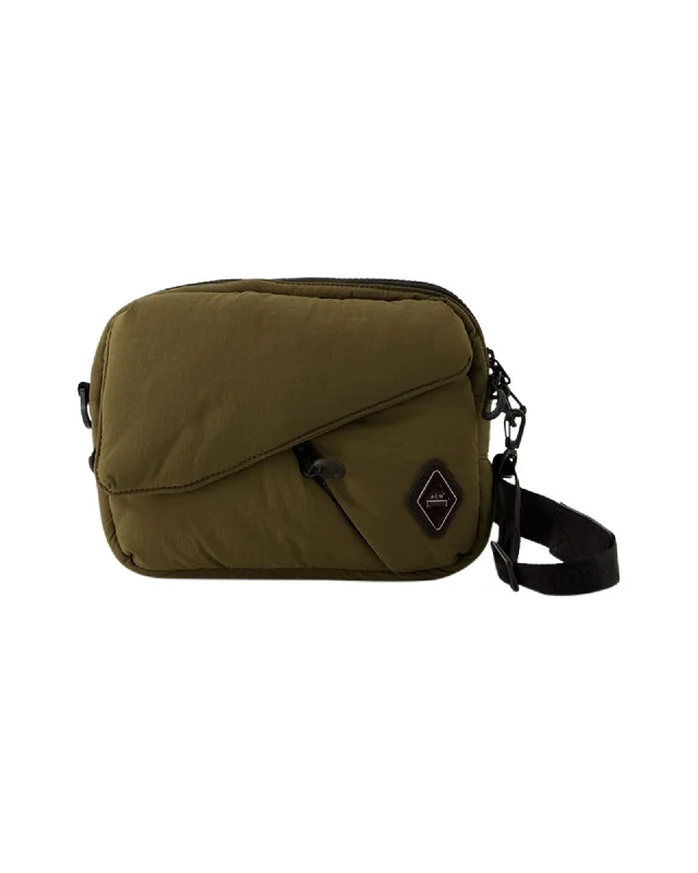 Women's Crossbody Bag with RFID - Blocking Pocket in Black for Safe TravelDiamond Padded Crossbody - A Cold Wall - Nylon - Khaki Women's Crossbody Bag with RFID - Blocking Pocket in Black for Safe TravelDiamond Padded Crossbody - A Cold Wall - Nylon - Khaki