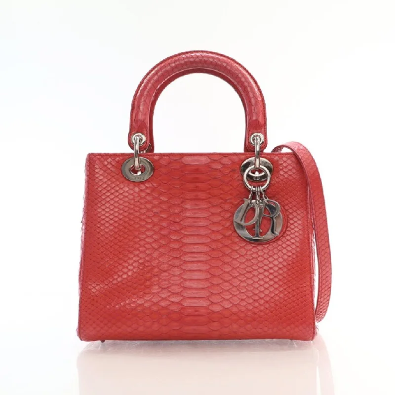 Plus - size Women's Crossbody Bag in Burgundy for Ample StorageDior Lady Dior Python Medium Plus - size Women's Crossbody Bag in Burgundy for Ample StorageDior Lady Dior Python Medium