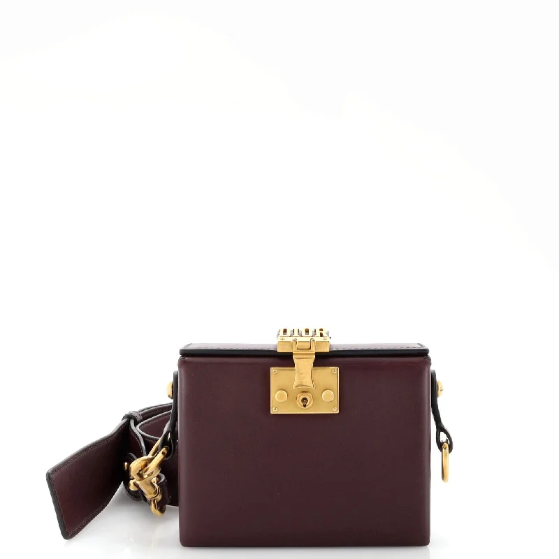 Women's Small Leather Crossbody Bag in Black with Gold Hardware for Evening PartiesDioraddict Lockbox Bag Leather Small Women's Small Leather Crossbody Bag in Black with Gold Hardware for Evening PartiesDioraddict Lockbox Bag Leather Small