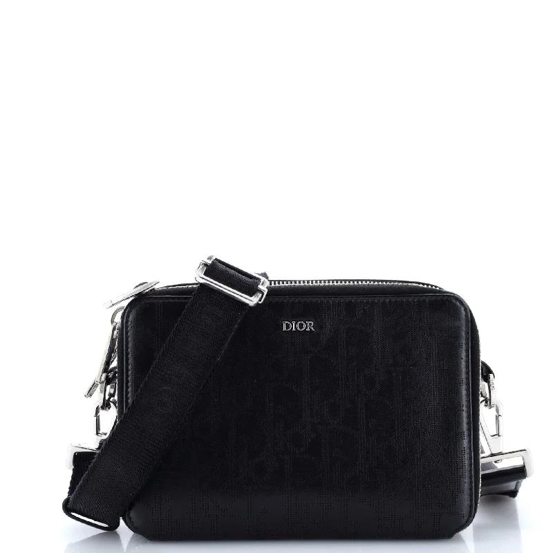 Women's Crossbody Bag with Multiple Compartments in Gray for Organized Daily UseDouble Zip Crossbody Pouch Oblique Galaxy Leather Women's Crossbody Bag with Multiple Compartments in Gray for Organized Daily UseDouble Zip Crossbody Pouch Oblique Galaxy Leather