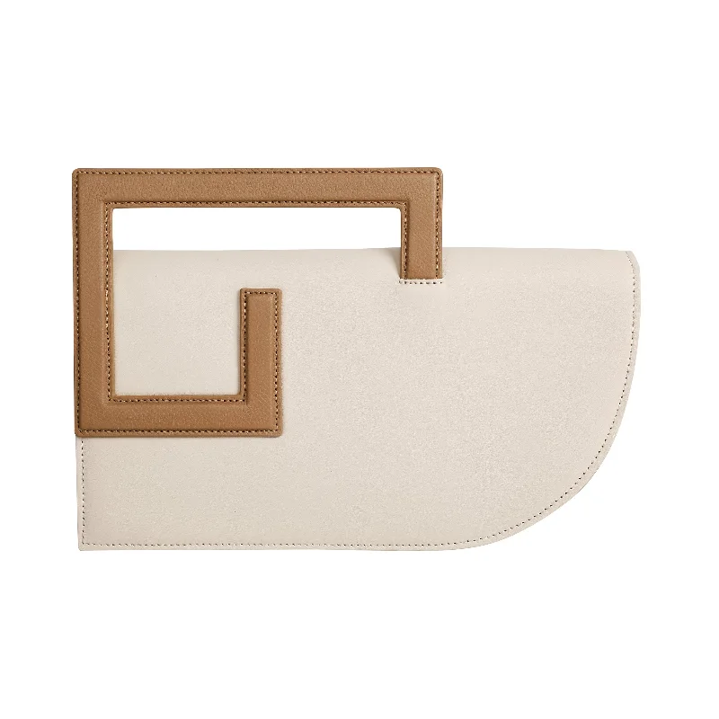 Pearl - Embellished Clutch in Cream for Bridal ShowersAdisee Emily Ivory Sand Clutches Pearl - Embellished Clutch in Cream for Bridal ShowersAdisee Emily Ivory Sand Clutches