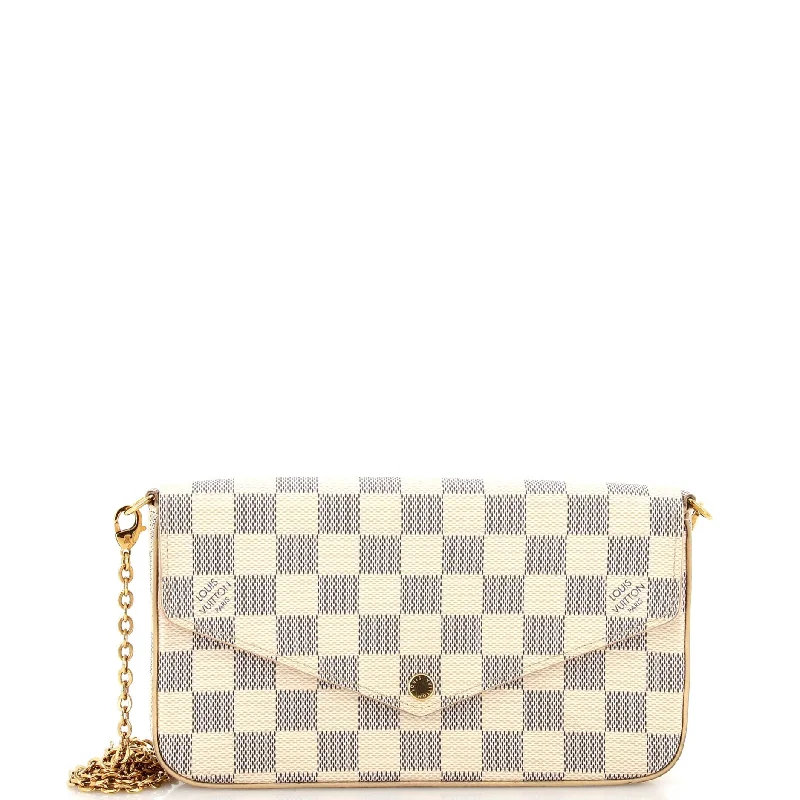 Women's Mini Crossbody Bag in Pink Velvet with Rhinestone Accents for Girls' Nights OutFelicie Pochette Damier Women's Mini Crossbody Bag in Pink Velvet with Rhinestone Accents for Girls' Nights OutFelicie Pochette Damier