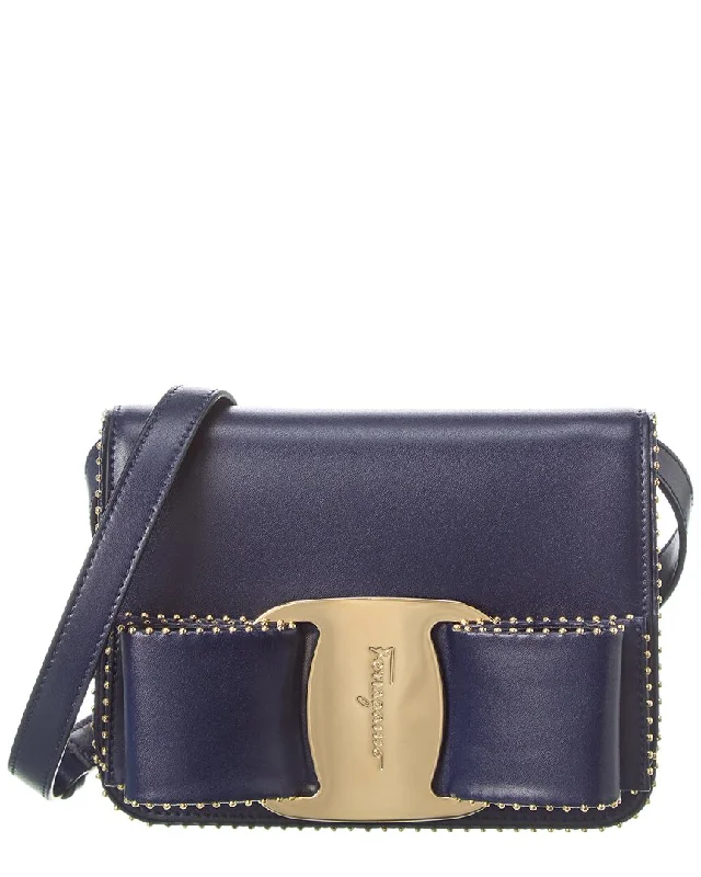 Women's Crossbody Bag with Magnetic Closure in White for Quick AccessFerragamo Vara Bow Leather Crossbody Women's Crossbody Bag with Magnetic Closure in White for Quick AccessFerragamo Vara Bow Leather Crossbody
