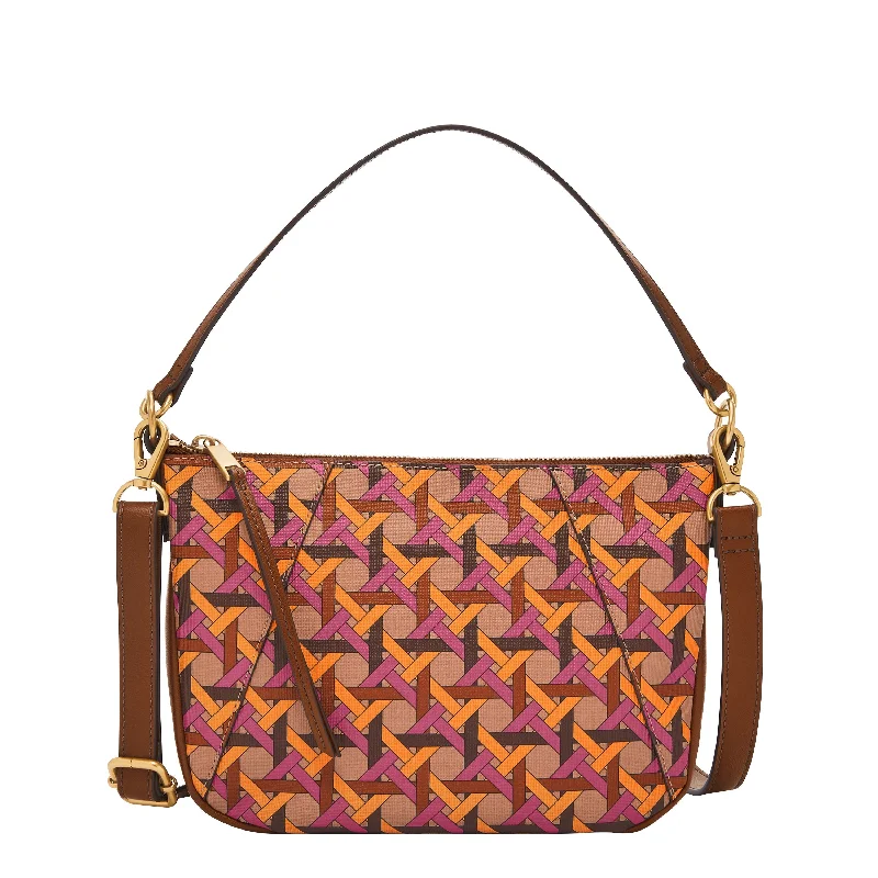 Straw Crossbody Bag in Natural Color for Beach Vacations and Summer DaysFossil Women's Skylar Printed Crossbody Straw Crossbody Bag in Natural Color for Beach Vacations and Summer DaysFossil Women's Skylar Printed Crossbody