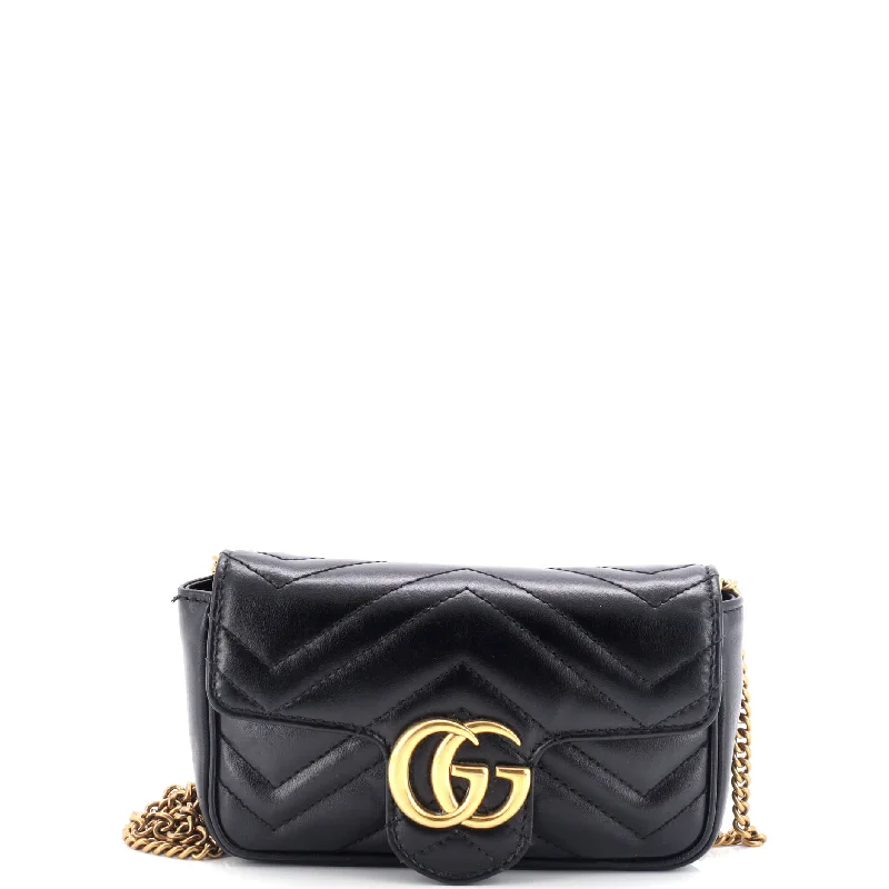 Metallic Crossbody Bag in Silver for New Year's Eve and Special CelebrationsGG Marmont Flap Bag Matelasse Leather Super Mini Metallic Crossbody Bag in Silver for New Year's Eve and Special CelebrationsGG Marmont Flap Bag Matelasse Leather Super Mini